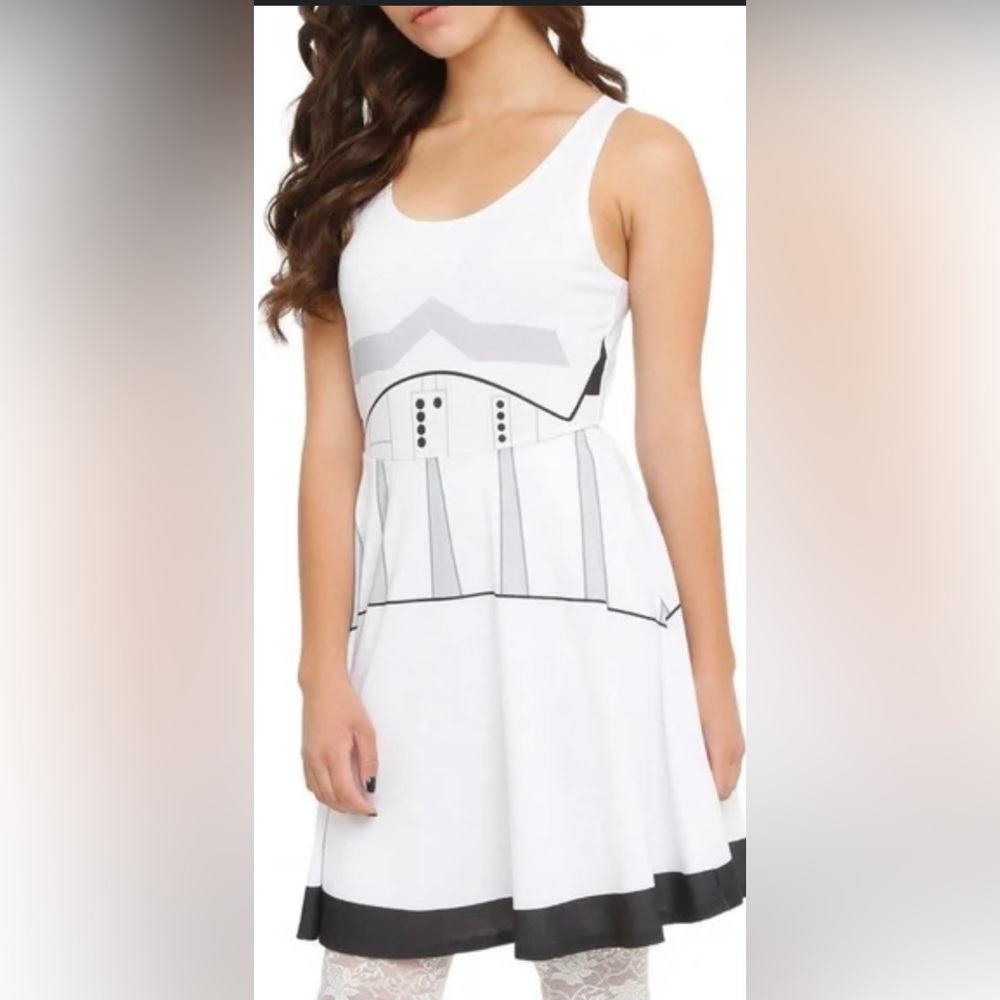 Her Universe Star Wars Storm Trooper Halloween/Cosplay tank-top dress size 3X